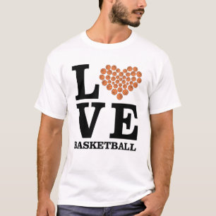 Love Basketball - Heart by Balls T-Shirt