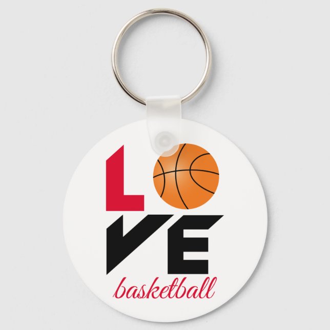 Love basketball keychain (Front)
