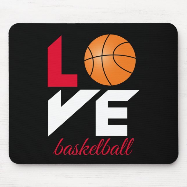 Love basketball mouse pad (Front)