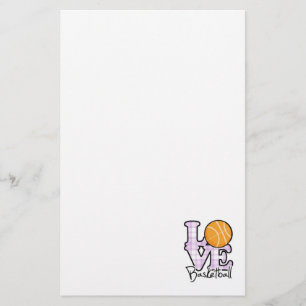 Love Basketball Stationery