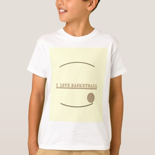 Love basketball T_shirt for a teenager