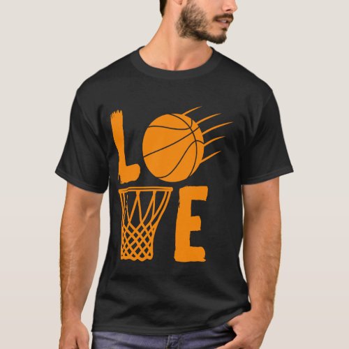 Love Basketball Team Fan T_Shirt