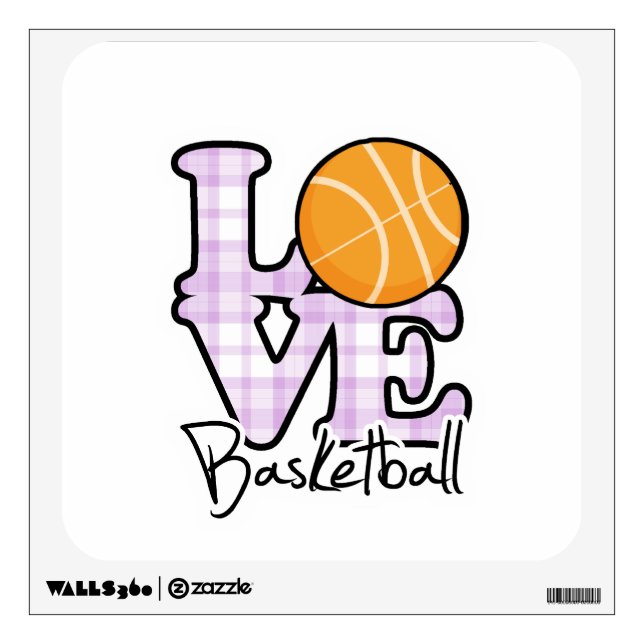 Love Basketball Wall Sticker (Front)