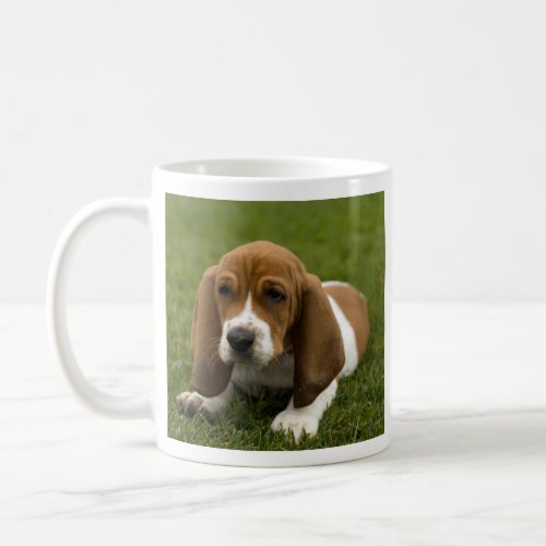 Love Basset Hound Puppy Coffee Mug