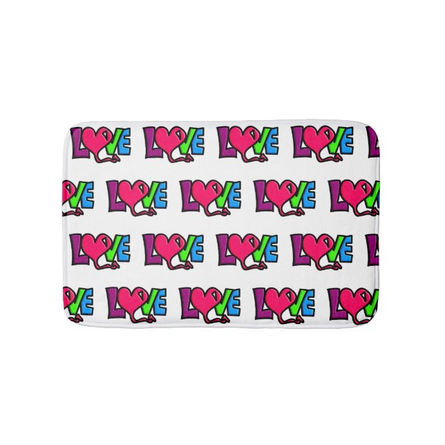 Love  bath mat (Front)