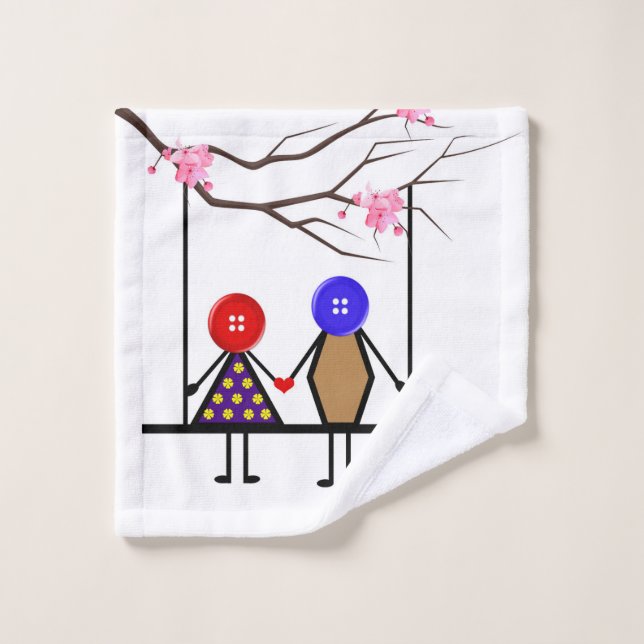 love bath towel set (Wash Cloth)