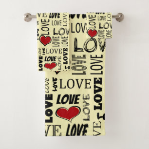 Love Bath Towel Set