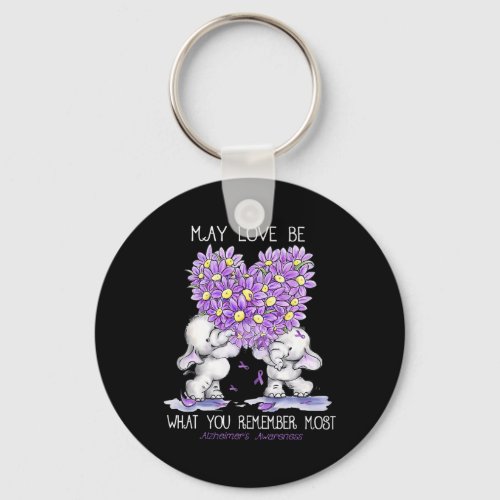 Love Be What You Remember Most Alzheimerheimer Ele Keychain