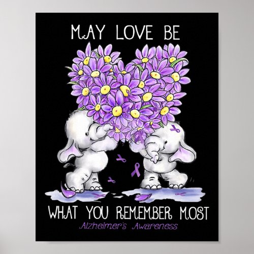 Love Be What You Remember Most Alzheimerheimer Ele Poster