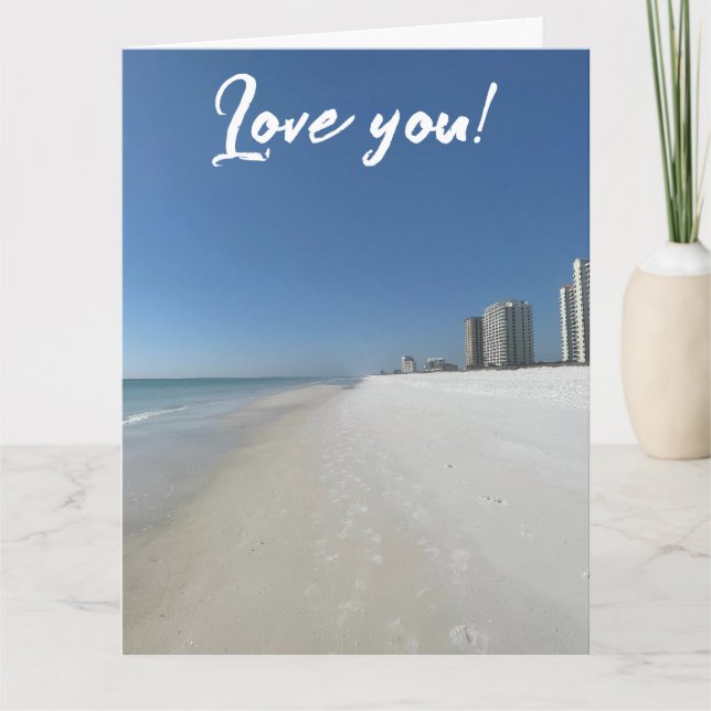 Love beach  card (Front)