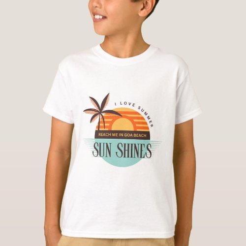 Love Beach Summer T_Shirt