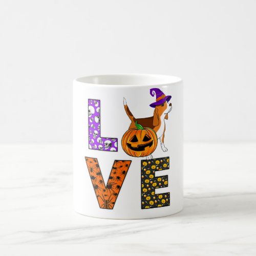 Love Beagle Dog Halloween Costume Dog Owner Lover Coffee Mug