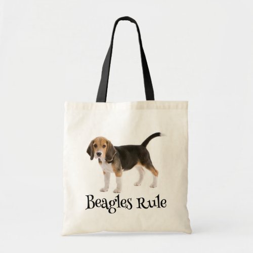 Love Beagle Puppy Dog Canvas Totebag Tote Bag