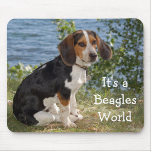 Love Beagle Puppy Dog Mouse Pad