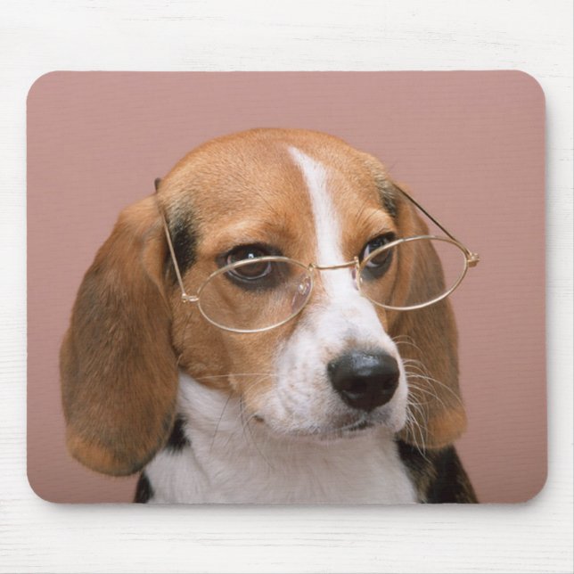 Love Beagle Puppy Dog Mousepad (Front)
