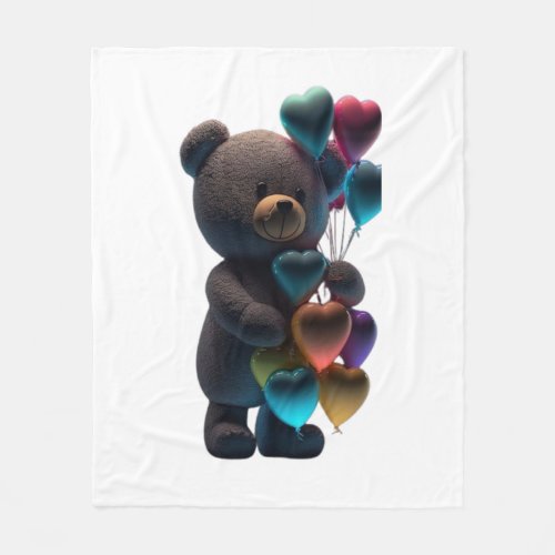 Love Bear A Cuddly Companion Fleece Blanket