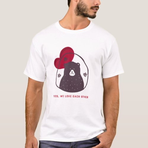 Love Bear and Bee T_Shirt