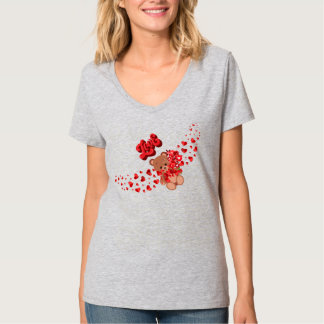 Love Bear & Infinity Roses Couple's T-Shirt