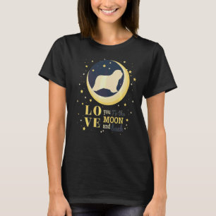 Love Bearded Collie To The Moon T-Shirt