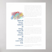 Bible Verse Christian Religious Ten Commandments Poster