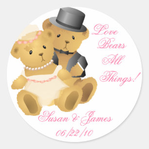 Love Bears All Things Classic Round Sticker