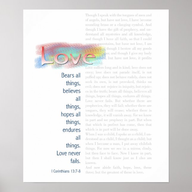 Love Bears All Things Poster (Front)