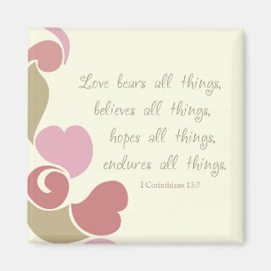 Love Bears All Things Refrigerator Magnet