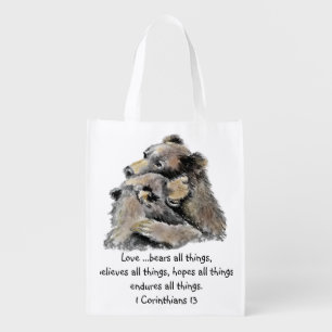 “love bears all things” vintage cheapest bag