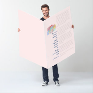 Love Bears All Things Verse for Couples Giant Big Card