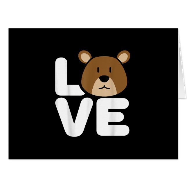 LOVE Bears Shirt  Bear Lover Shirt  Cool Bear (Front Horizontal)