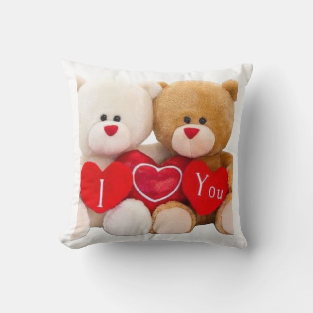 Love Bears Throw Pillow (Front)