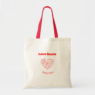 Love beats book bans tote bag