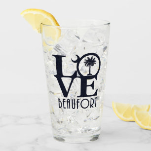 LOVE Beaufort SC Glass