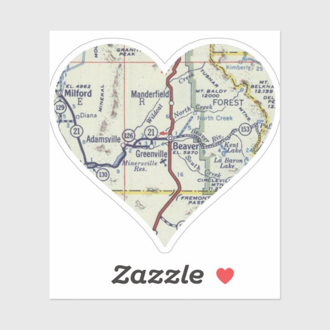 Love Beaver Utah Sticker (Sheet)