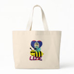 love bee lize large tote bag love bee lize large tote bag