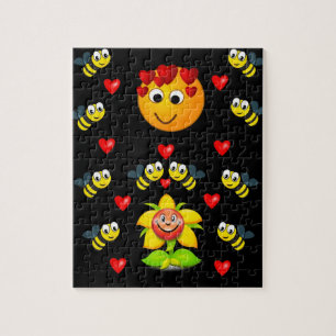 love bees valentines jigsaw puzzle kids