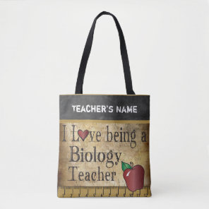 Love Being a Biology Teacher | DIY Name Tote Bag