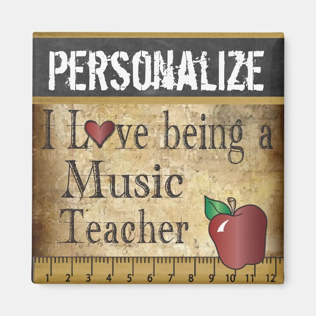 Love being a Music Teacher Magnet (Front)