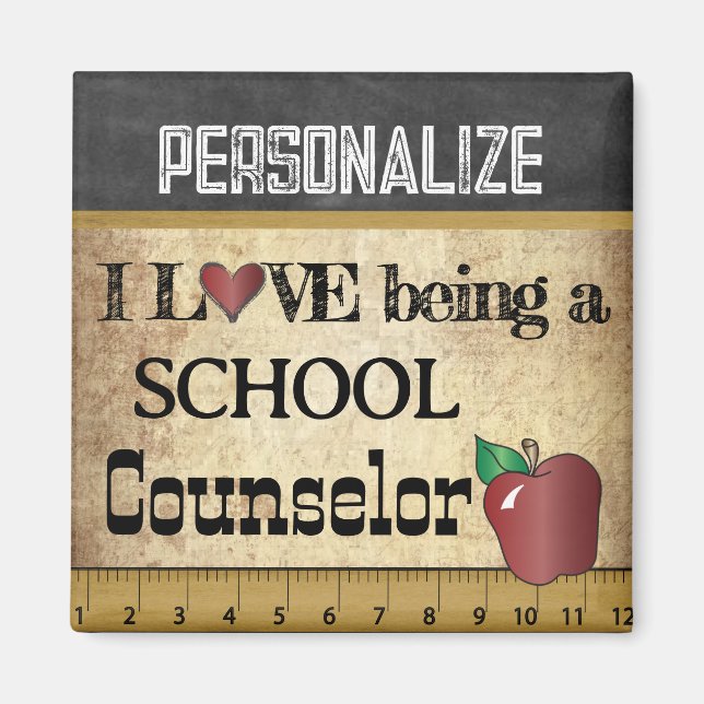 Love being a School Counselor Magnet (Front)