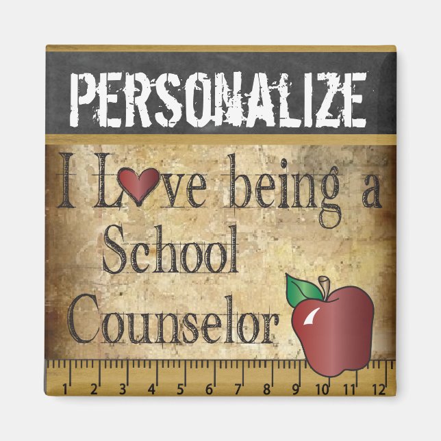 Love being a School Counselor Magnet (Front)
