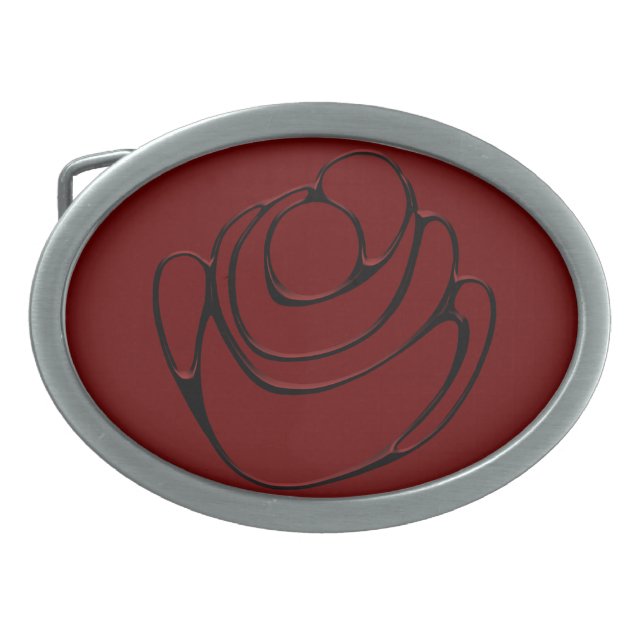 Love Belt Buckle Hug Art Belt Buckles & Gifts (Front)