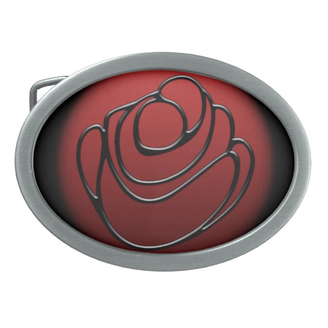 Love Belt Buckle Hug Art Belt Buckles & Gifts (Front)