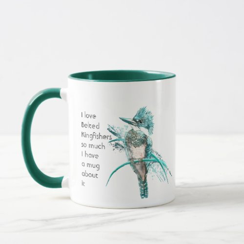 Love Belted Kingfisher Dogs So Much Fun Quote Mug
