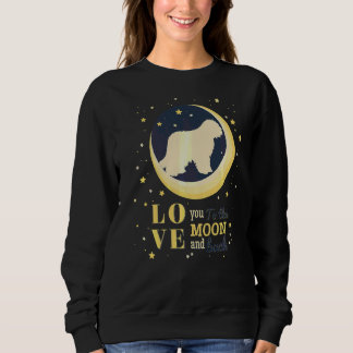 Love Bergamasco Shepherd To The Moon Sweatshirt