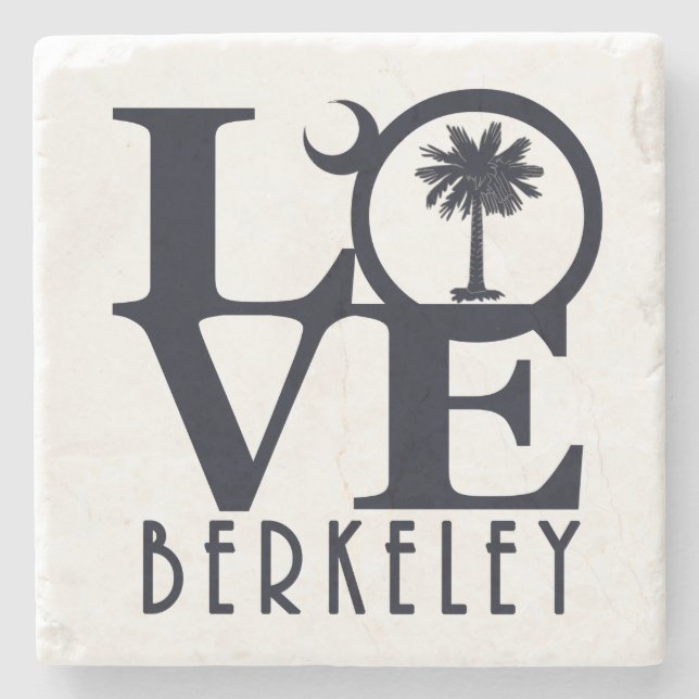 LOVE Berkeley SC Stone Coaster (Front)