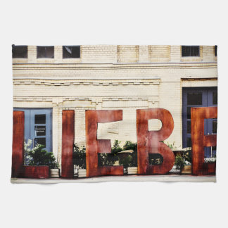 Love Berlin, Germany Travel Souvenir Kitchen Towel