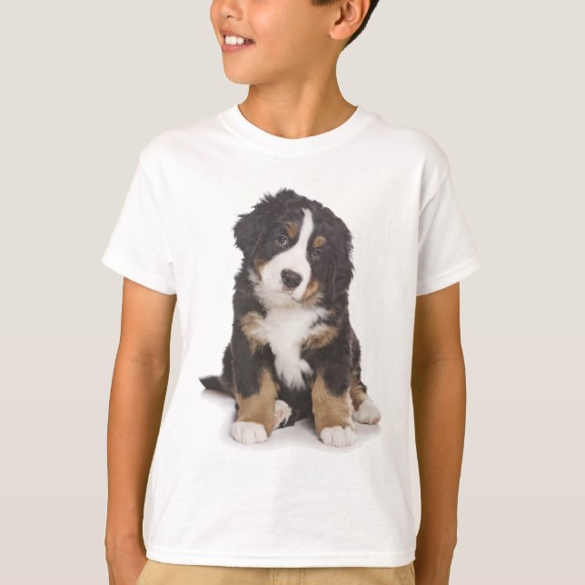 Love Bernese Mountain Dog Puppy Tee shirt (Front)