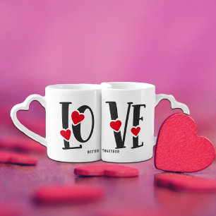 Love Better Together, Valentine´s Day    Coffee Mug Set