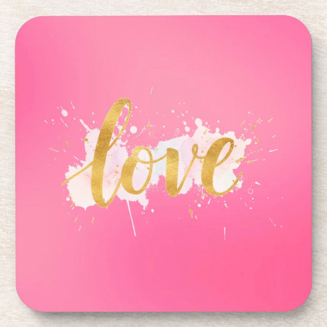Love Beverage Coaster (Front)