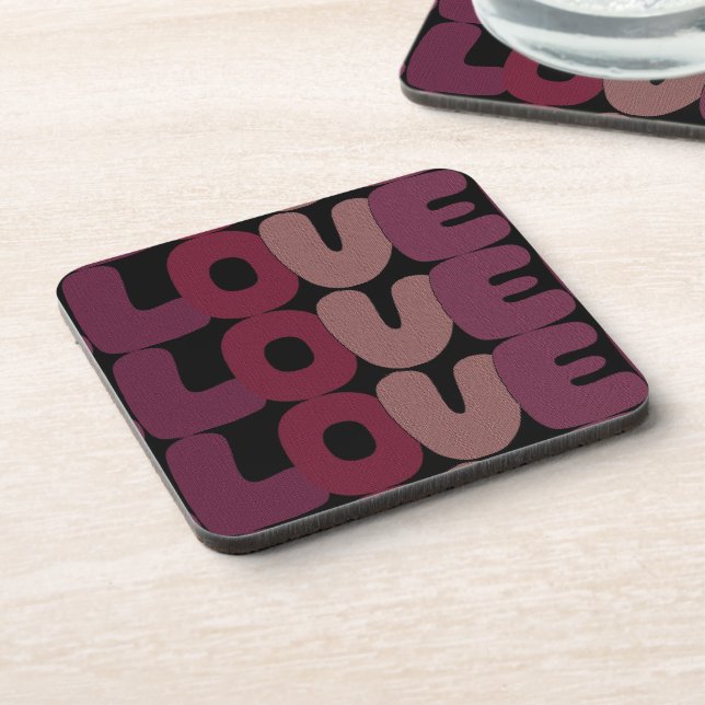 Love Beverage Coaster (Left Side)